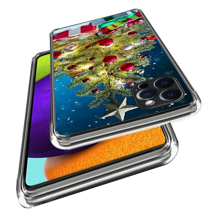 Christmas Series TPU Phone Shell for iPhone 15 Pro Case Pattern Printing Slim Phone Cover