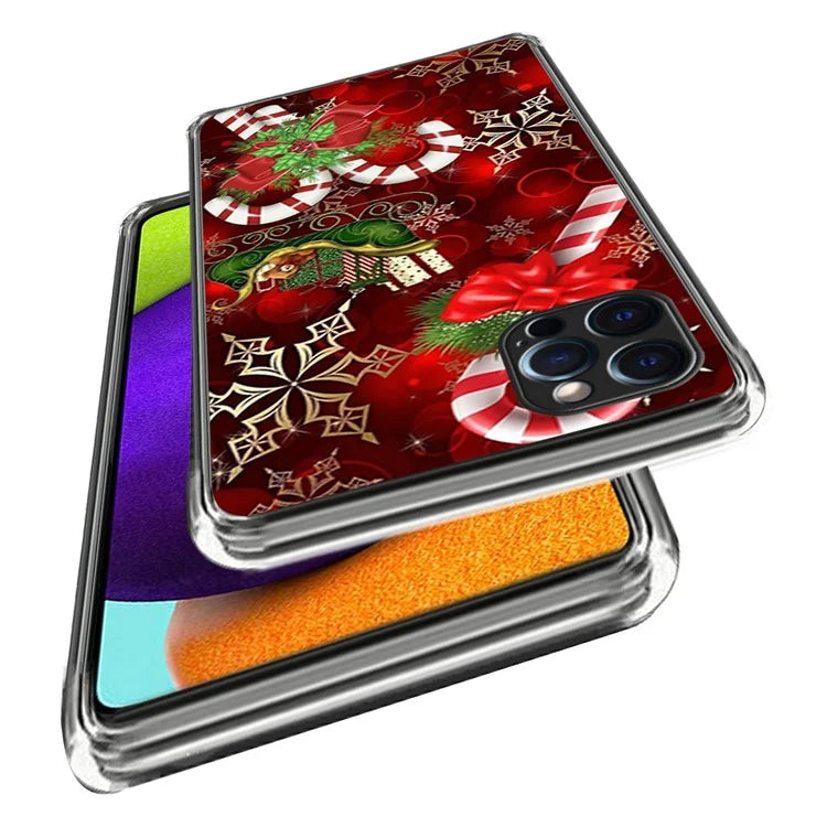 Christmas Series TPU Phone Shell for iPhone 15 Pro Case Pattern Printing Slim Phone Cover