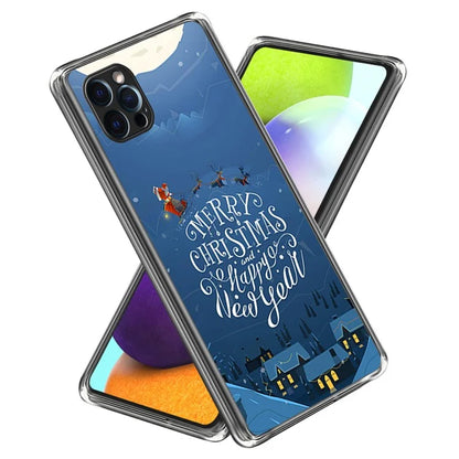 Christmas Series TPU Phone Shell for iPhone 15 Pro Case Pattern Printing Slim Phone Cover