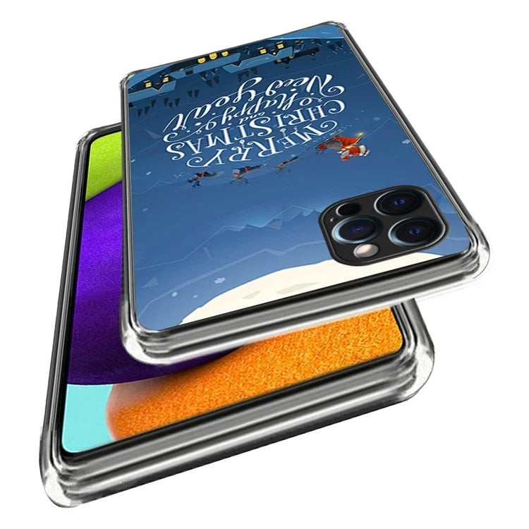 Christmas Series TPU Phone Shell for iPhone 15 Pro Case Pattern Printing Slim Phone Cover