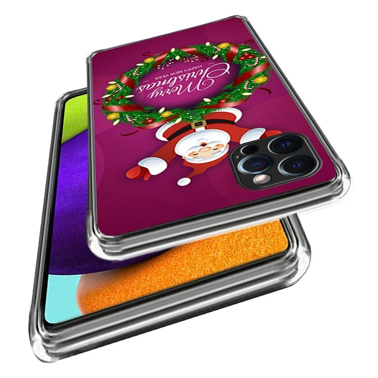 Christmas Series TPU Phone Shell for iPhone 15 Pro Case Pattern Printing Slim Phone Cover
