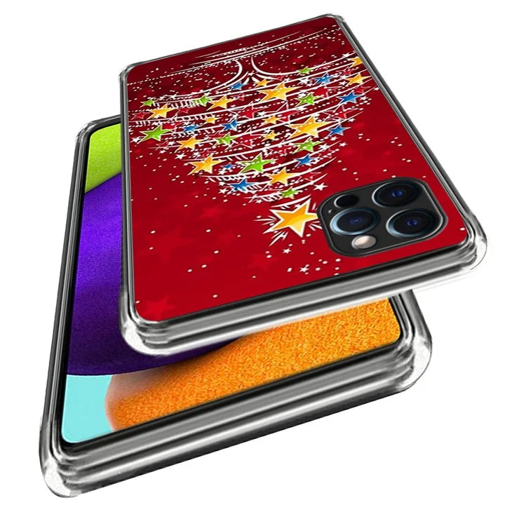 Christmas Series TPU Phone Shell for iPhone 15 Pro Case Pattern Printing Slim Phone Cover