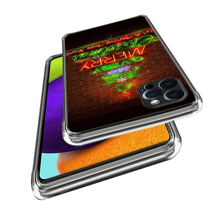 TPU Shell for iPhone 15 Pro Max Case Christmas Series Pattern Printing Phone Cover