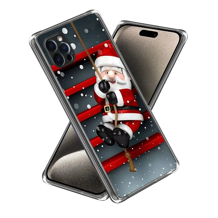 TPU Shell for iPhone 15 Pro Max Case Christmas Series Pattern Printing Phone Cover