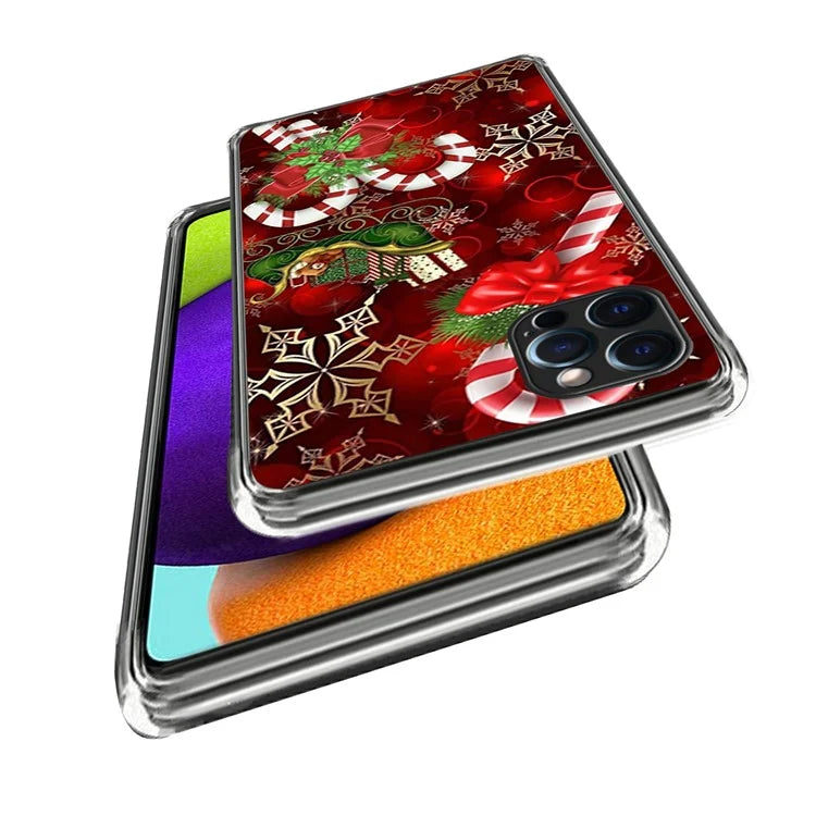 TPU Shell for iPhone 15 Pro Max Case Christmas Series Pattern Printing Phone Cover