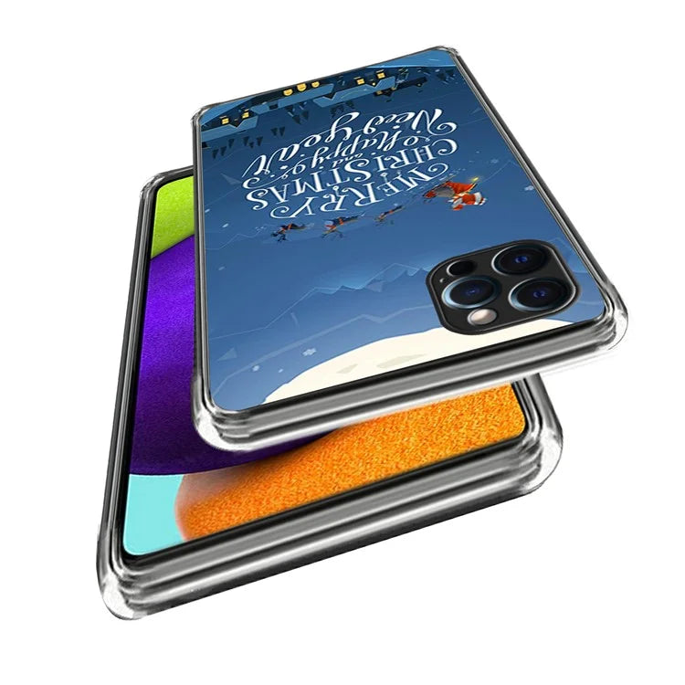 TPU Shell for iPhone 15 Pro Max Case Christmas Series Pattern Printing Phone Cover