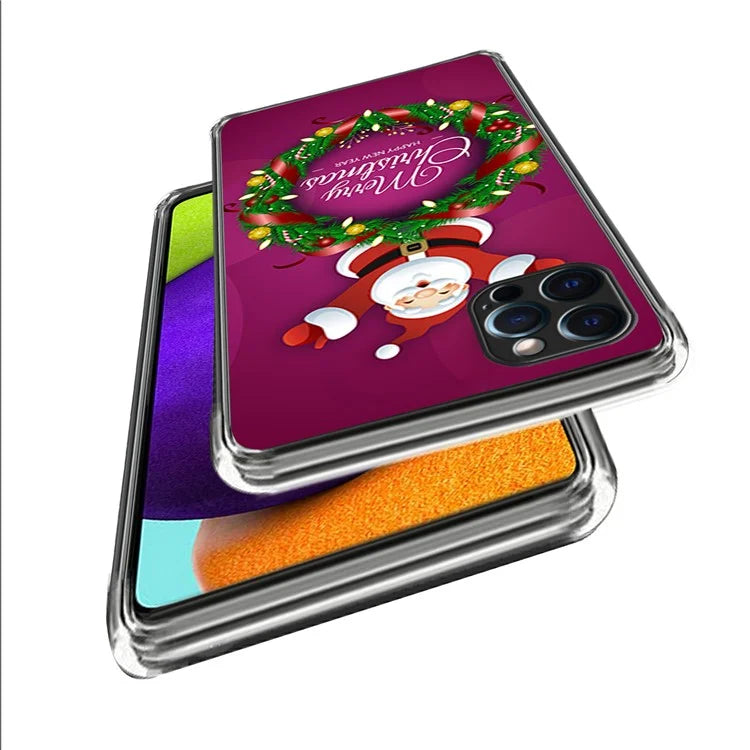 TPU Shell for iPhone 15 Pro Max Case Christmas Series Pattern Printing Phone Cover