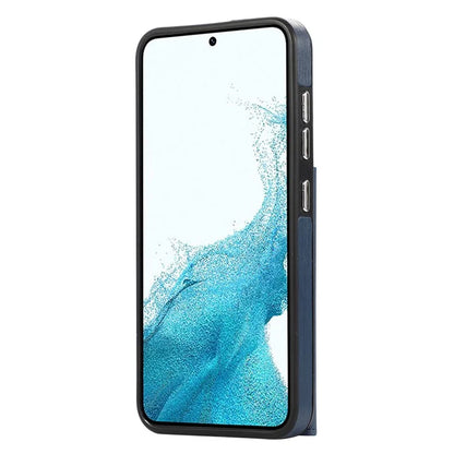 For Samsung Galaxy S23+ Kickstand Case Brushed PU+TPU Wallet Phone Cover