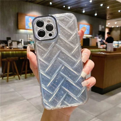 For iPhone 15 Pro Max Case Electroplating Glitter Scratch-resistant TPU Phone Protector