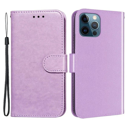 For iPhone 15 Pro Case PU Leather Magnetic Closure Phone Cover