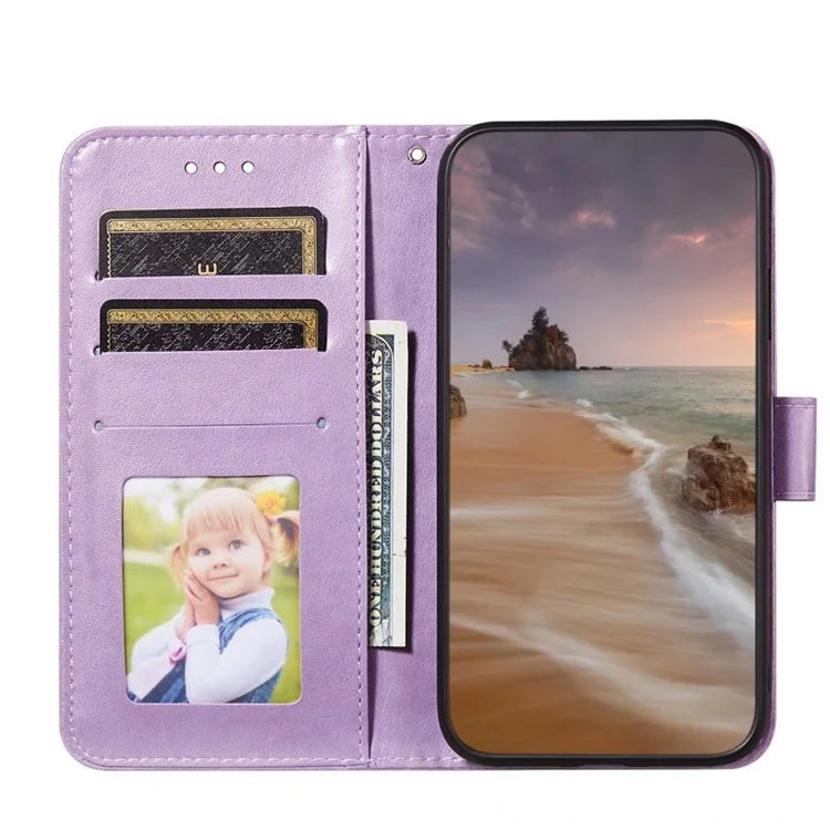 For iPhone 15 Pro Case PU Leather Magnetic Closure Phone Cover