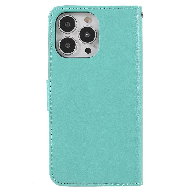 For iPhone 15 Pro Case PU Leather Magnetic Closure Phone Cover