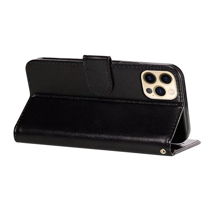 For iPhone 15 Pro Case PU Leather Magnetic Closure Phone Cover
