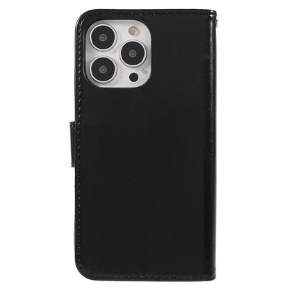 For iPhone 15 Pro Case PU Leather Magnetic Closure Phone Cover