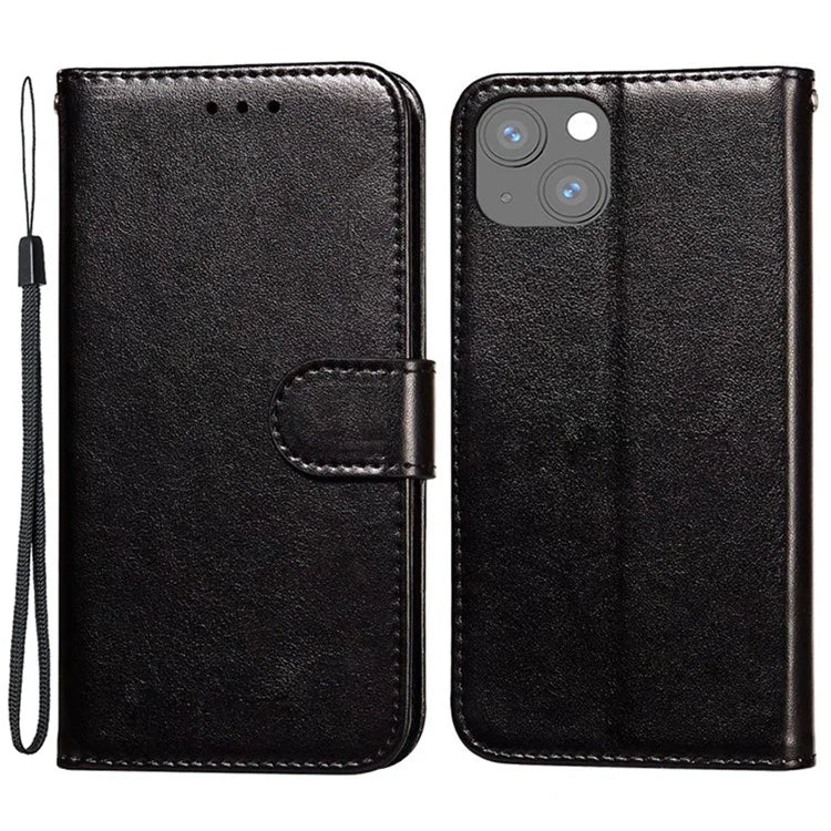 For iPhone 15 Plus Case PU Leather Stand Magnetic Phone Cover