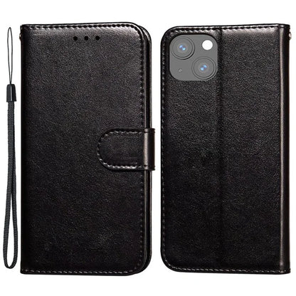 For iPhone 15 Plus Case PU Leather Stand Magnetic Phone Cover