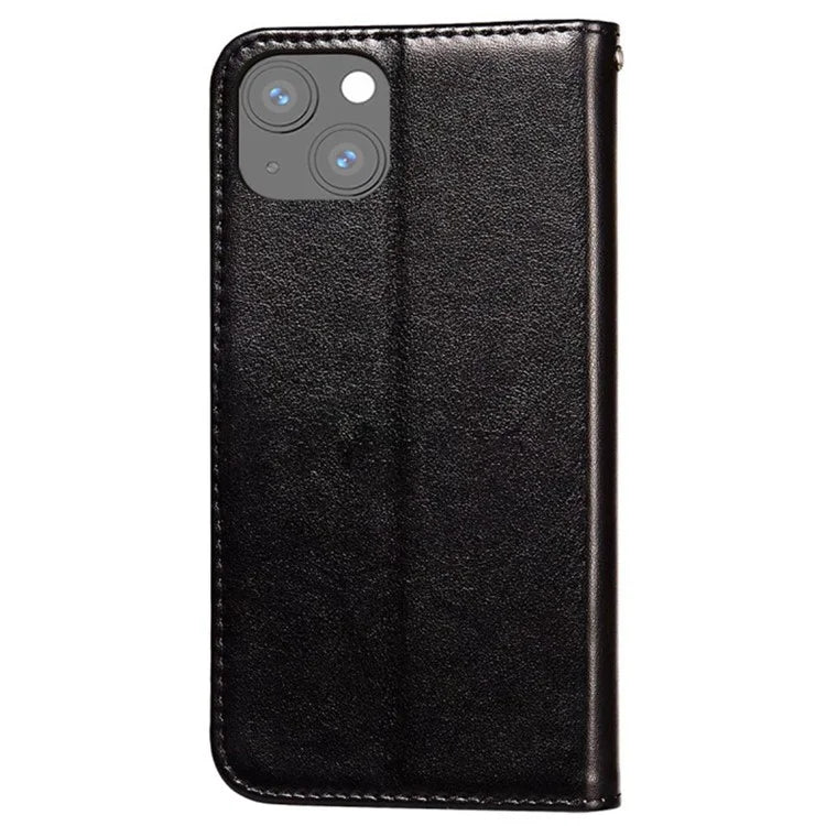 For iPhone 15 Plus Case PU Leather Stand Magnetic Phone Cover