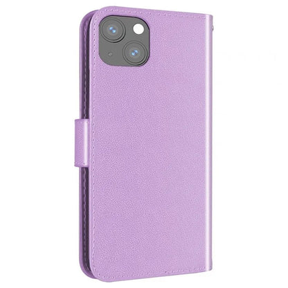 For iPhone 15 Plus Case PU Leather Stand Magnetic Phone Cover