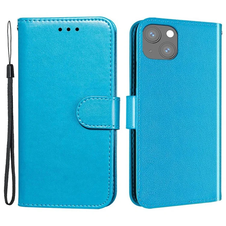 For iPhone 15 Plus Case PU Leather Stand Magnetic Phone Cover