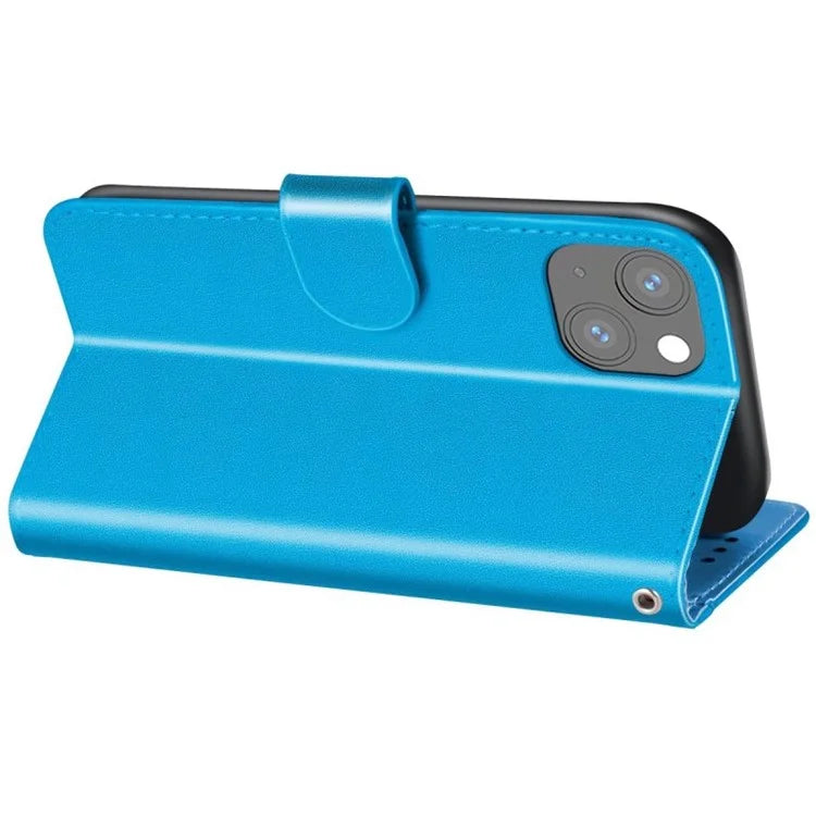 For iPhone 15 Plus Case PU Leather Stand Magnetic Phone Cover