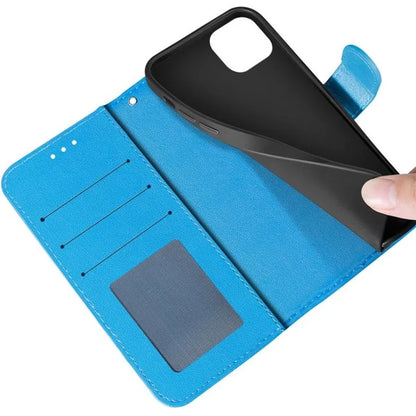 For iPhone 15 Plus Case PU Leather Stand Magnetic Phone Cover