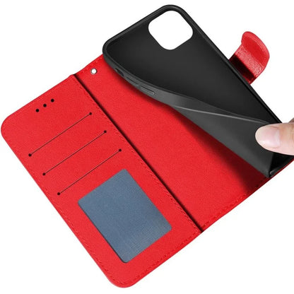 For iPhone 15 Plus Case PU Leather Stand Magnetic Phone Cover