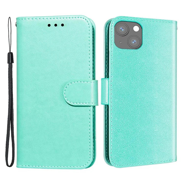 For iPhone 15 Plus Case PU Leather Stand Magnetic Phone Cover