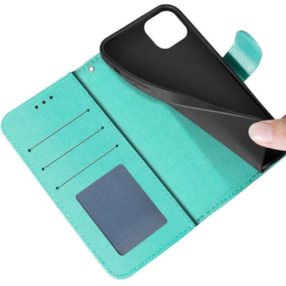 For iPhone 15 Plus Case PU Leather Stand Magnetic Phone Cover
