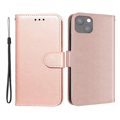 For iPhone 15 Plus Case PU Leather Stand Magnetic Phone Cover