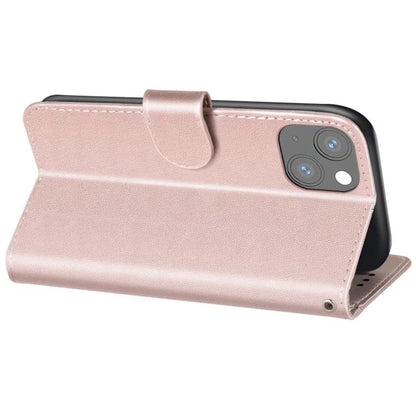 For iPhone 15 Plus Case PU Leather Stand Magnetic Phone Cover