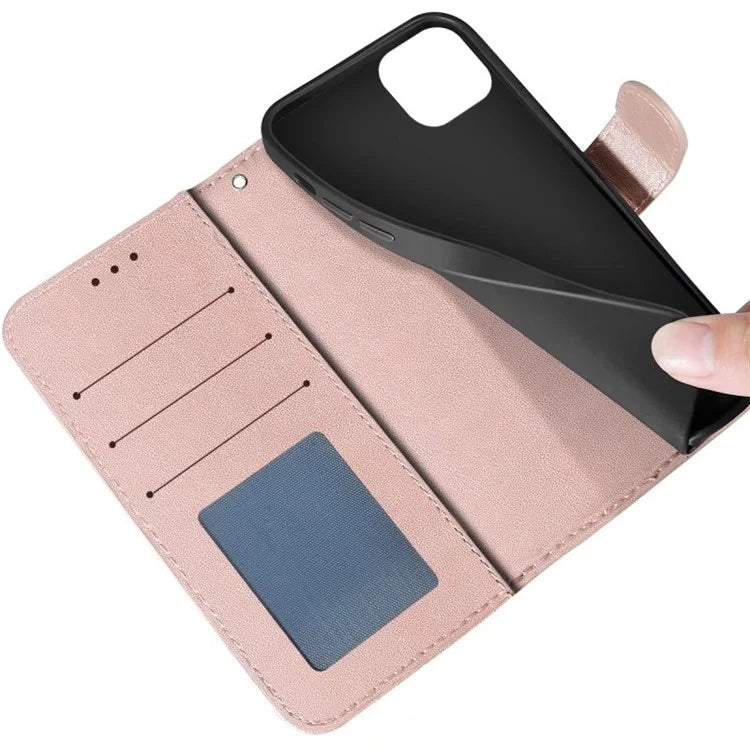 For iPhone 15 Plus Case PU Leather Stand Magnetic Phone Cover
