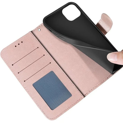 For iPhone 15 Plus Case PU Leather Stand Magnetic Phone Cover