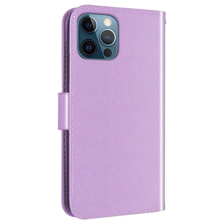 For iPhone 15 Pro Max Wallet Case PU Leather Stand Flip Folio Phone Cover