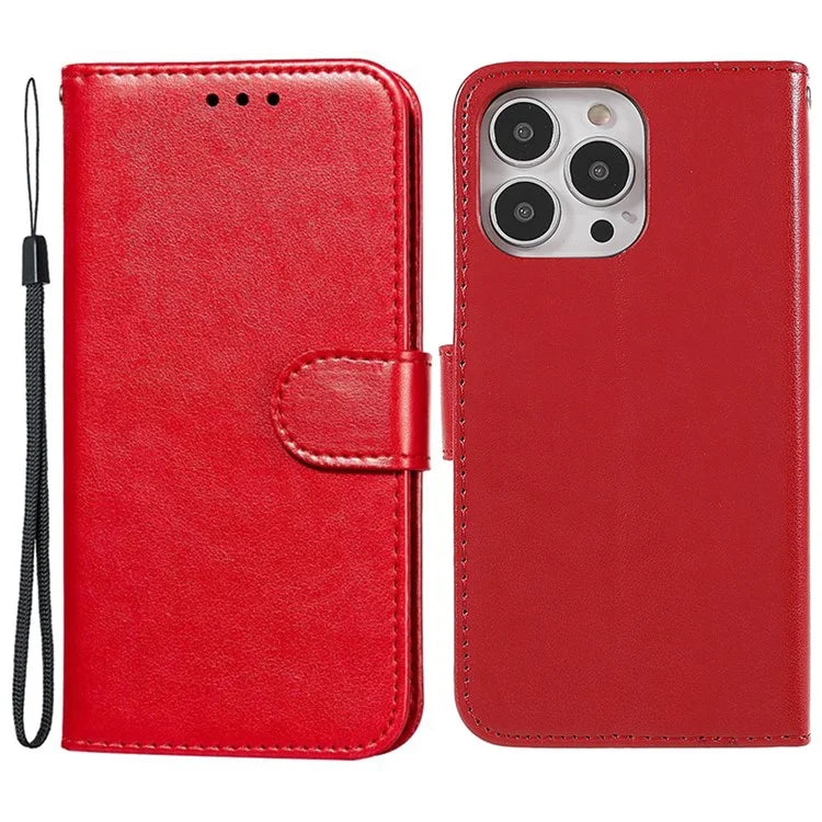 For iPhone 15 Pro Max Wallet Case PU Leather Stand Flip Folio Phone Cover