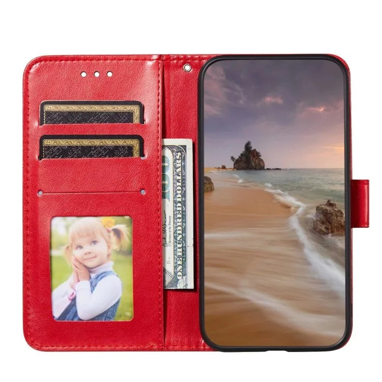 For iPhone 15 Pro Max Wallet Case PU Leather Stand Flip Folio Phone Cover