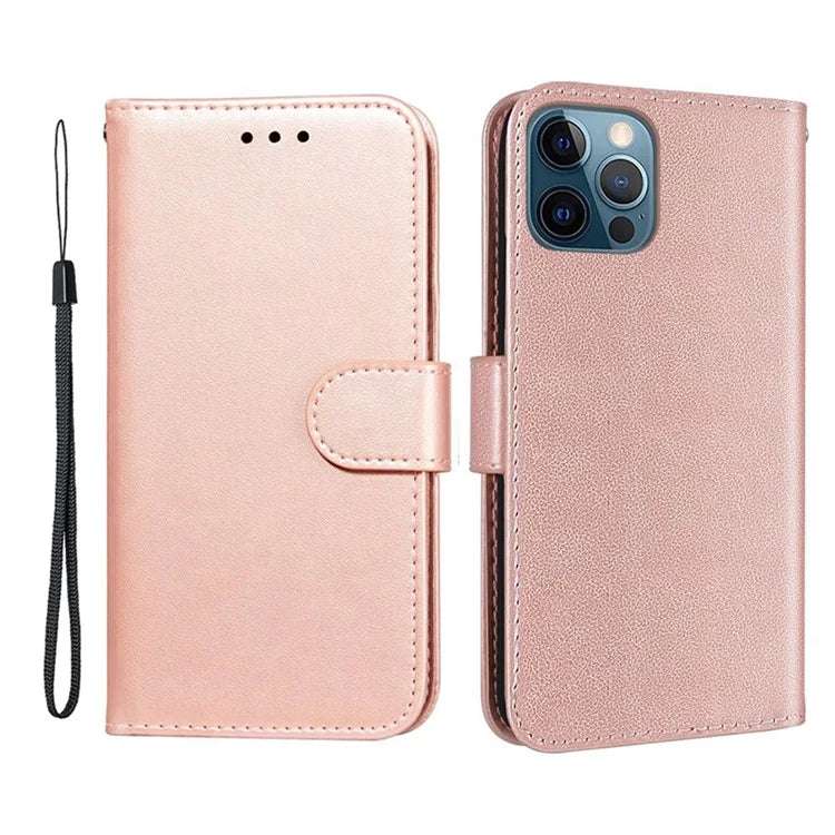 For iPhone 15 Pro Max Wallet Case PU Leather Stand Flip Folio Phone Cover