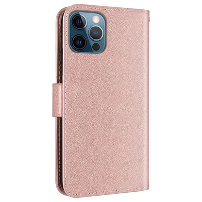 For iPhone 15 Pro Max Wallet Case PU Leather Stand Flip Folio Phone Cover