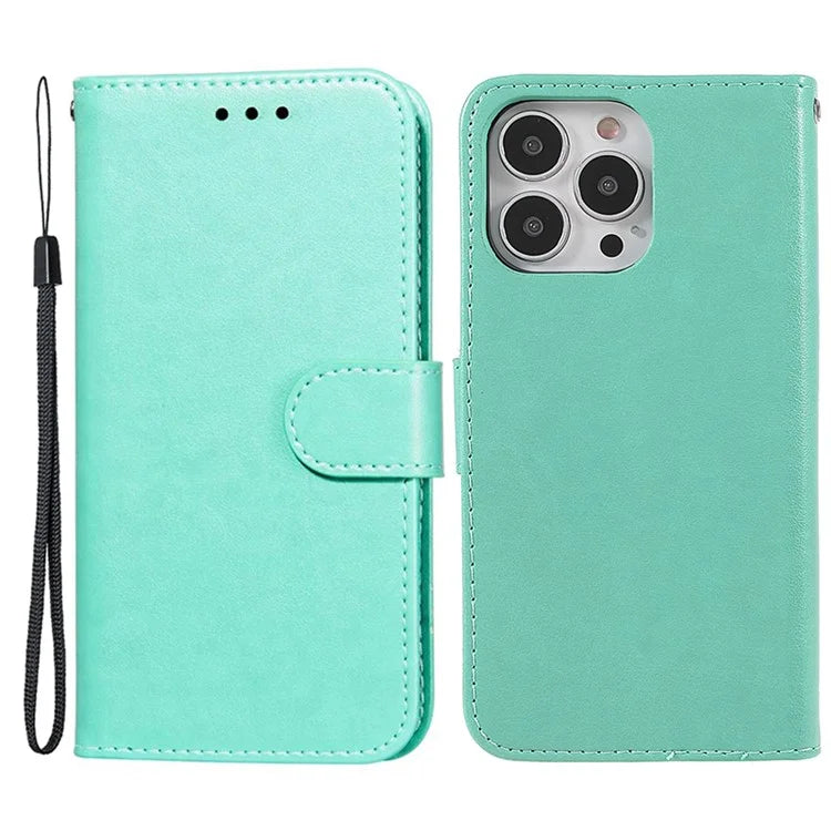 For iPhone 15 Pro Max Wallet Case PU Leather Stand Flip Folio Phone Cover