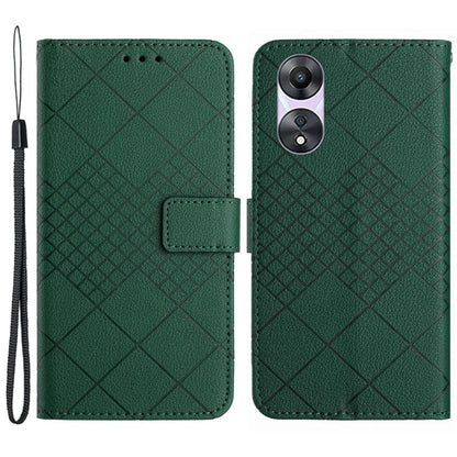HT06 For Oppo A58 4G Case PU Leather Magnetic Flip Phone Cover Wallet