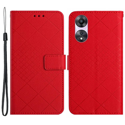 HT06 For Oppo A58 4G Case PU Leather Magnetic Flip Phone Cover Wallet
