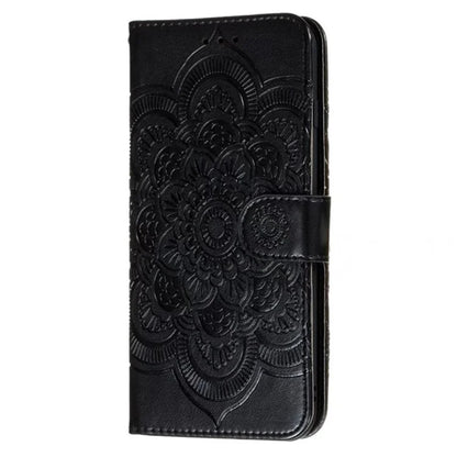 For iPhone 15 Plus Case Wallet PU Leather Mandala Flower Phone Cover
