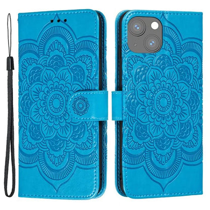 For iPhone 15 Stand Cover PU Leather Wallet Folio Flip Phone Case