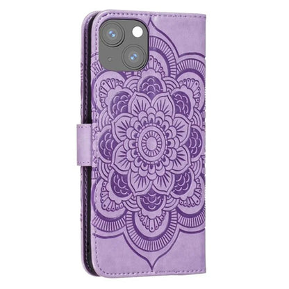 For iPhone 15 Stand Cover PU Leather Wallet Folio Flip Phone Case