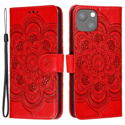 For iPhone 15 Stand Cover PU Leather Wallet Folio Flip Phone Case