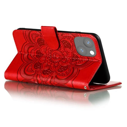 For iPhone 15 Stand Cover PU Leather Wallet Folio Flip Phone Case