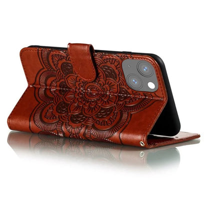 For iPhone 15 Stand Cover PU Leather Wallet Folio Flip Phone Case