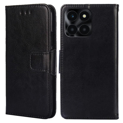 For Honor X6a 4G Case TPU+PU Leather Wallet Stand Anti-scratch Phone Protector