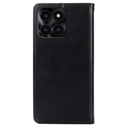 For Honor X6a 4G Case TPU+PU Leather Wallet Stand Anti-scratch Phone Protector