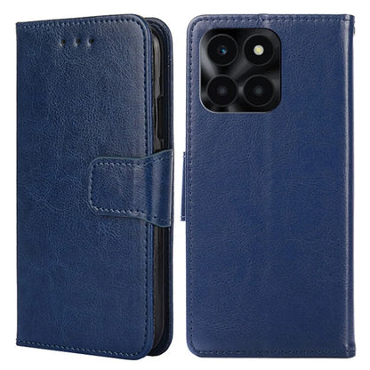 For Honor X6a 4G Case TPU+PU Leather Wallet Stand Anti-scratch Phone Protector
