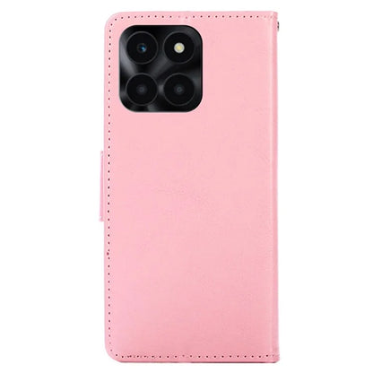 For Honor X6a 4G Case TPU+PU Leather Wallet Stand Anti-scratch Phone Protector